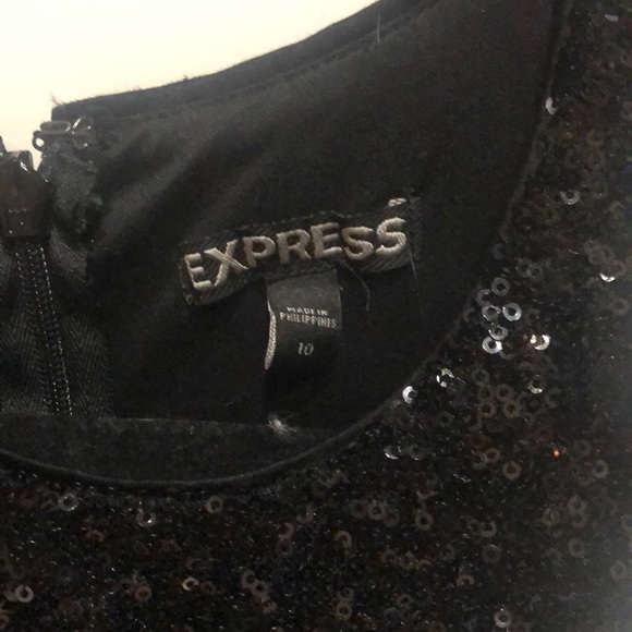 Express black sequin dress. - Picture 2 of 5